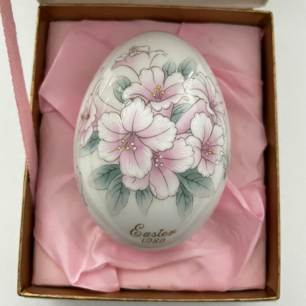 VTG Noritake Bone China Easter Egg Limited Edition 1980 Japan Original Box